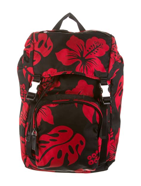 prada hibiscus backpack|prada backpacks for women.